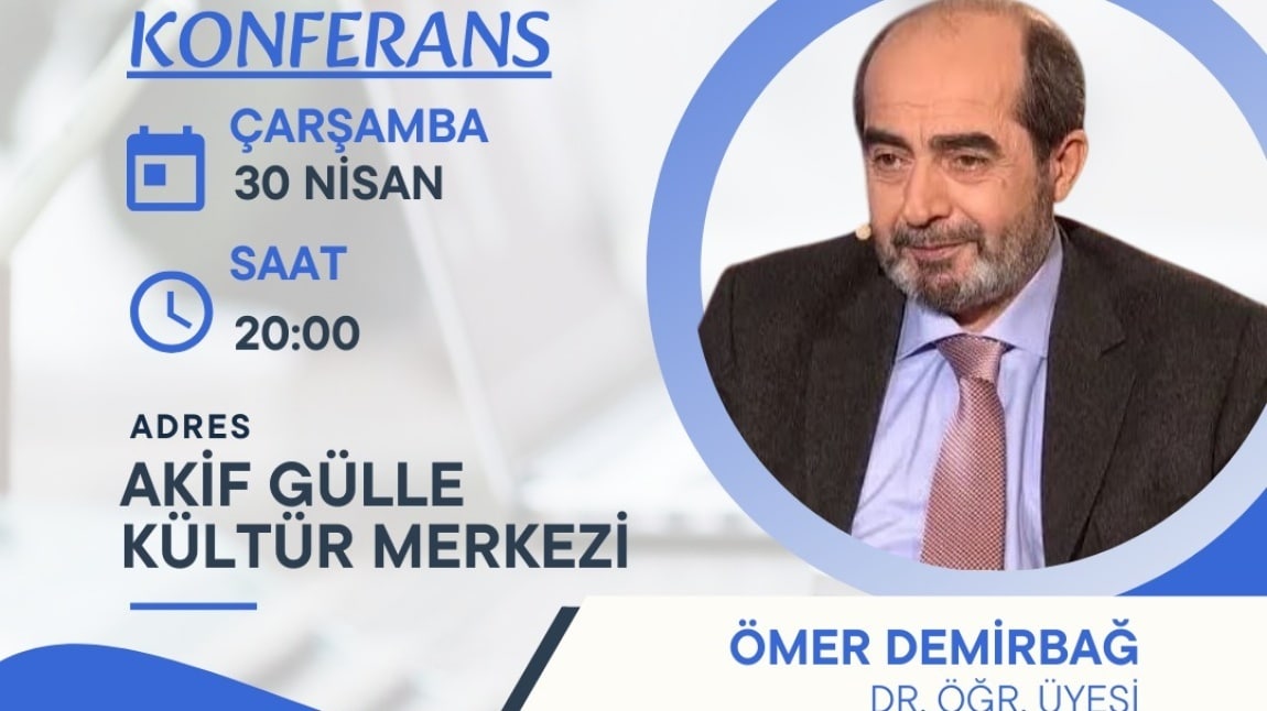 GÖNÜL DİLİYLE KONUŞMAK (TASAVVUF VE EDEBİYAT) ADLI KONFERANSA DAVETLİSİNİZ